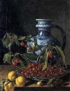 MELeNDEZ, Luis Still-Life with Fruit and a Jar France oil painting artist